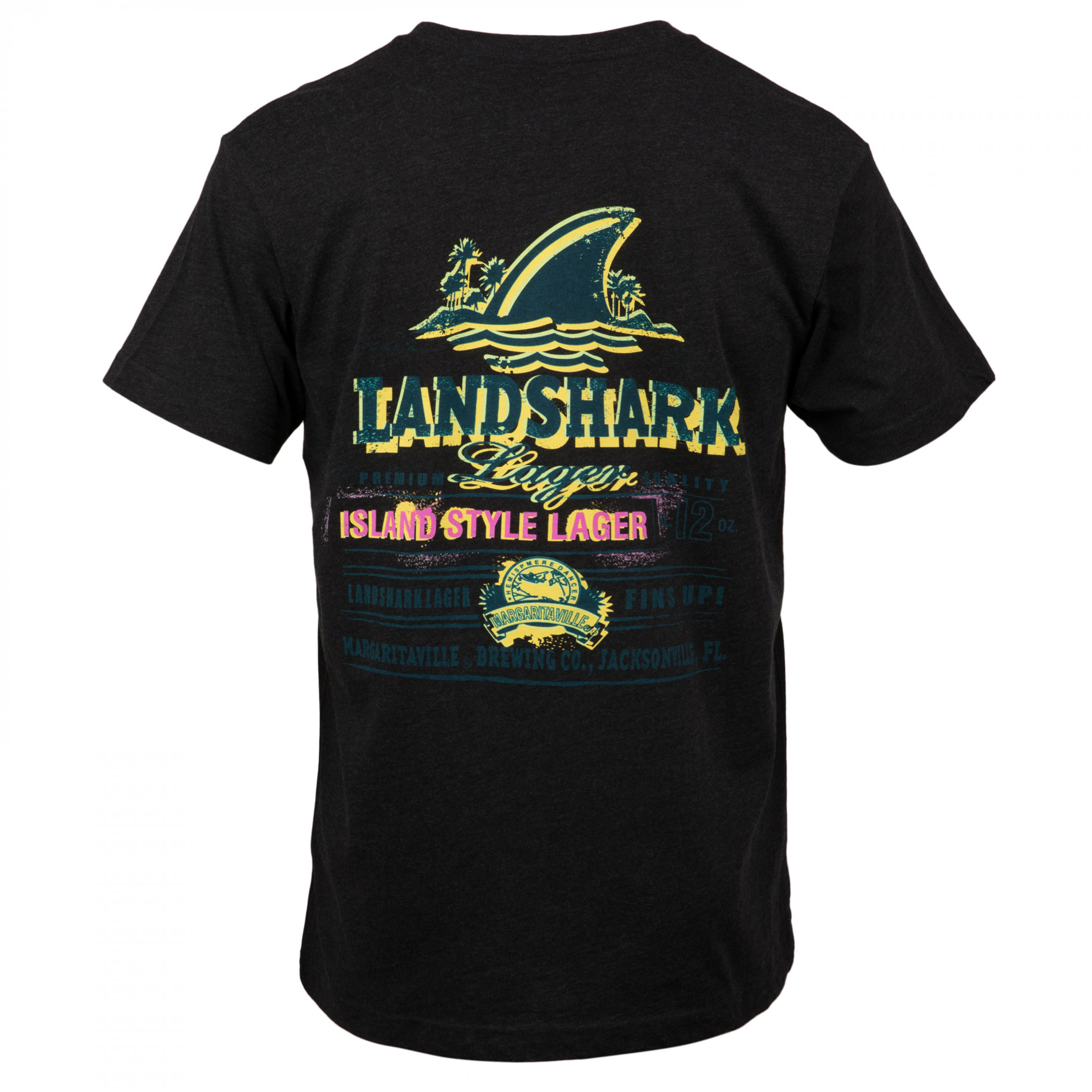 Landshark Painted Logo Black Tee Shirt